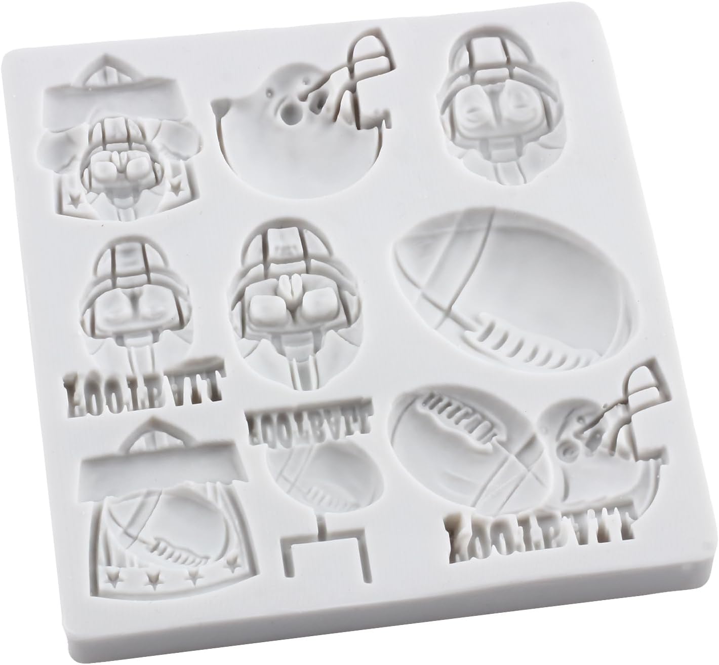 Football Polymer Clay Mold Football Themed Silicone Molds