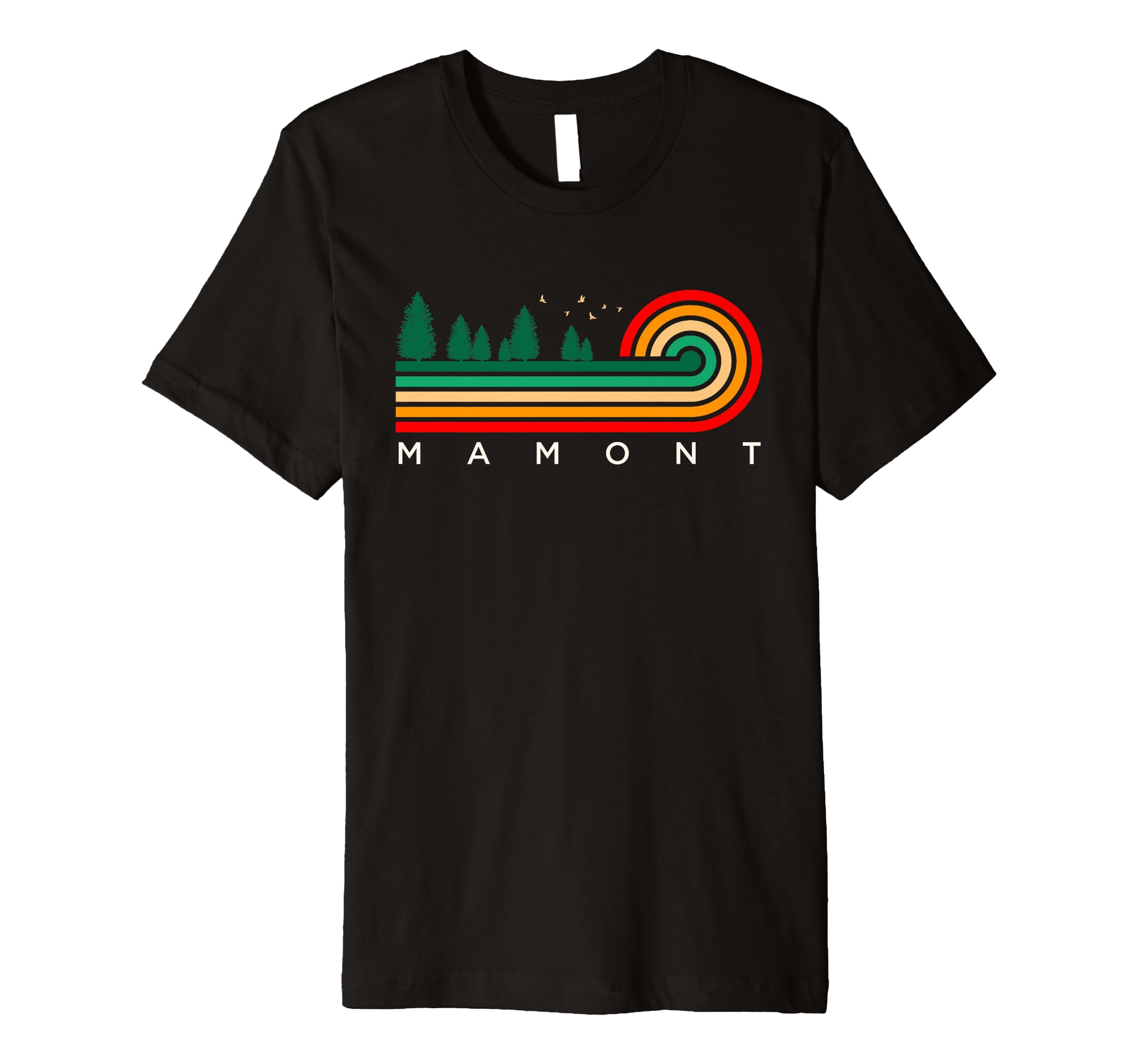 Evergreen Vintage Stripes Mamont, Pennsylvania Premium T-Shirt
