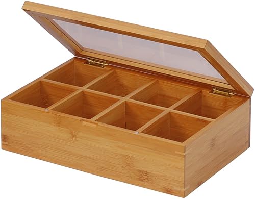 Oceanstar - TB1323 Oceanstar - Caja de té de bambú 12 pulgadas natural