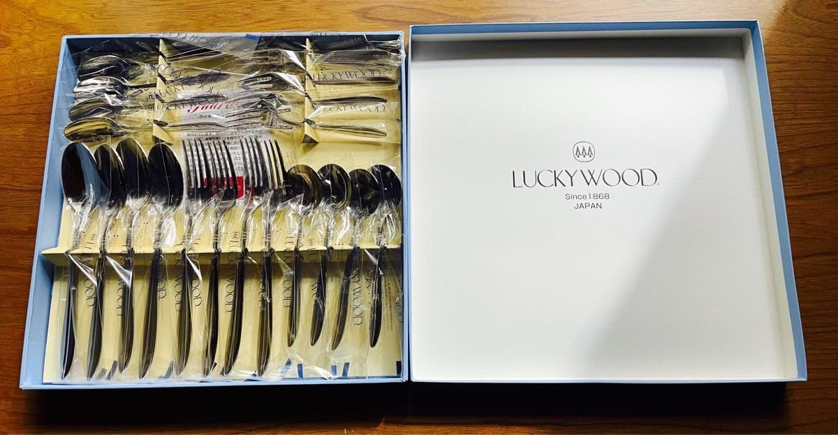 LUCKY WOOD カトラリースプーン フォーク 20本 日本製 箱無し