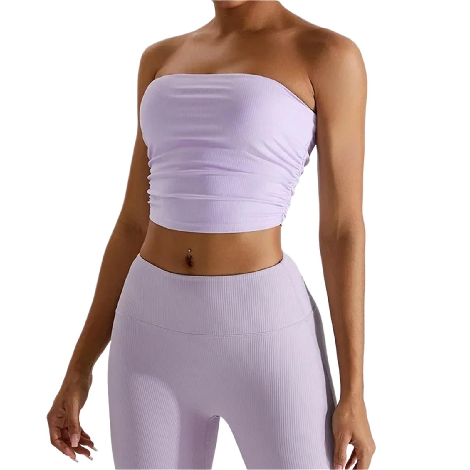 Reggiseno Sportivo Sexy Senza Spalline, Schienale, da Donna, ad Asciugatura Rapida, for Palestra per Fitness Ginnastica Yoga