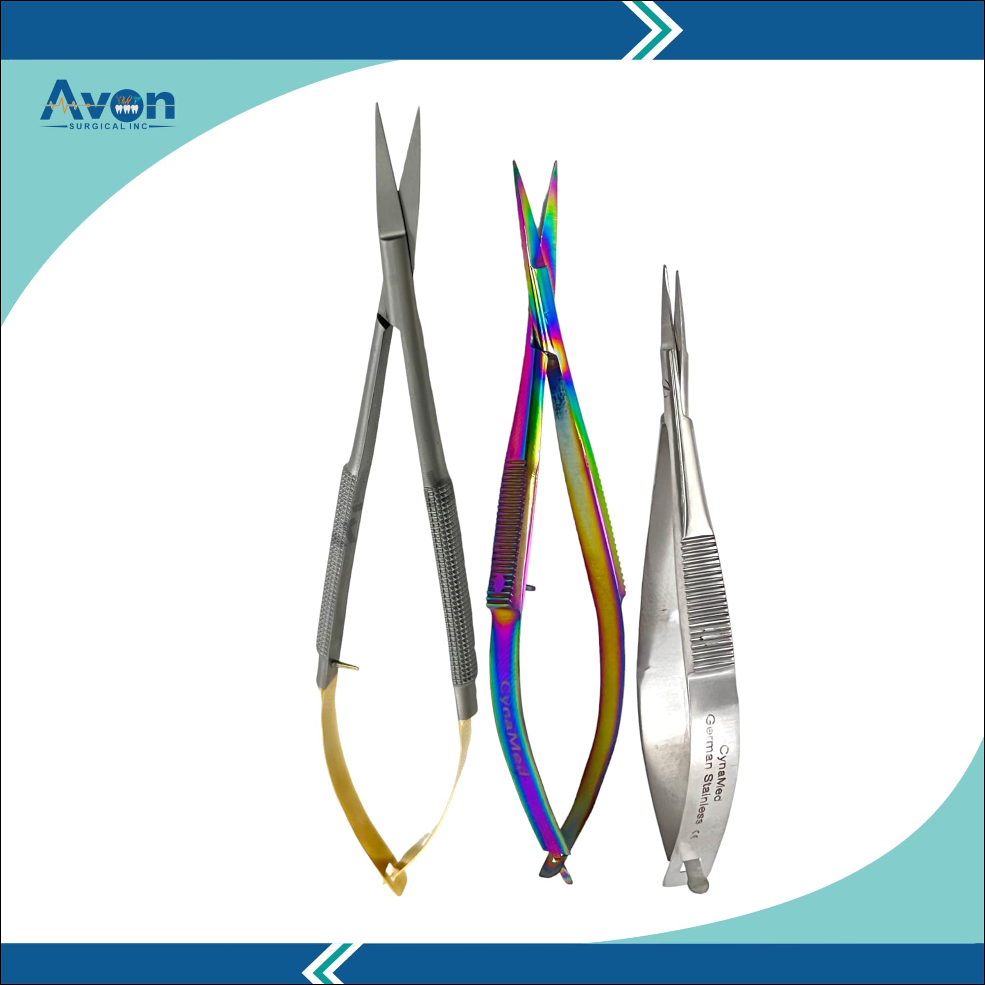 3 Pack | Castroviejo Scissors Straight | 3.5