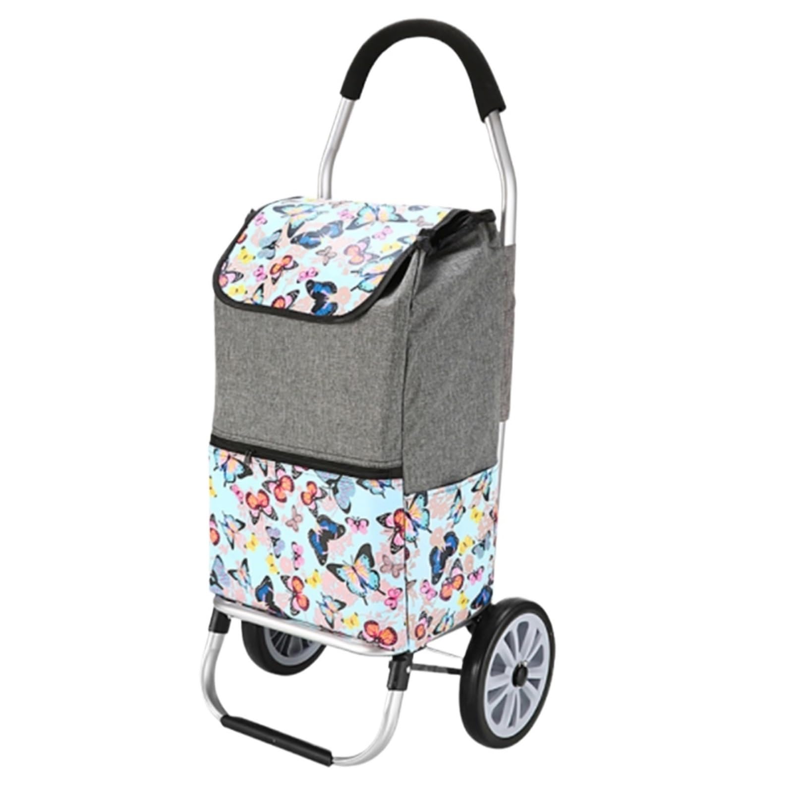 Shopping Trolley Multifunctional Shopping Cart With Wheels Foldable Trolley For Grocery Trips Utility Cart