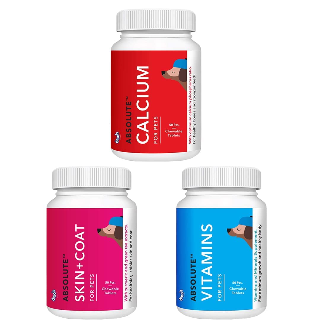 Drools Dog Tablets Supplements (3*50 PCs) - Mega Pack