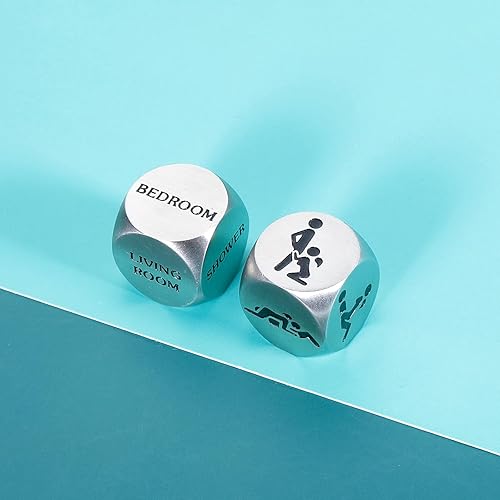 Miniatura 6 de 2 piezas de dados de decisión para parejas, regalos divertidos para él y ella, idea de regalos divertidos para el día de San Valentín, cumpleaños