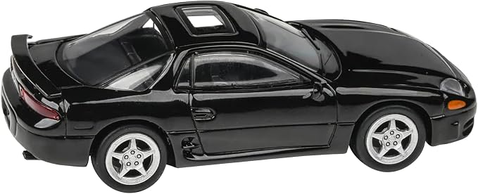 Modelo Coche Diecast 1/64 Mitsubishi 3000GT Negro miniatura 2