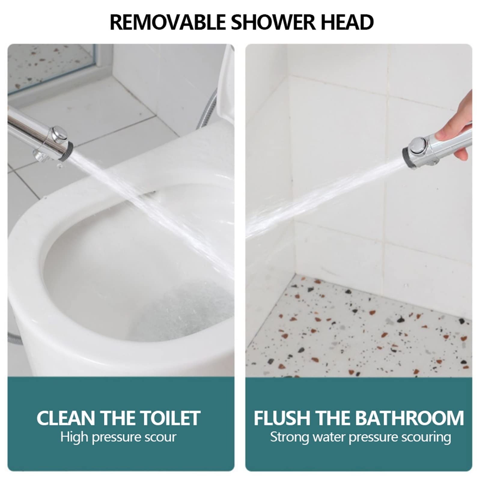 Boquilla de ducha Flujo de ahorro de agua Rotación de 360 grados Ventilador pequeño ABS Agua de lluvia Boquilla de alta presión Baño sin filtro Cabezales de ducha de algodón (Color : Red) (Silver)