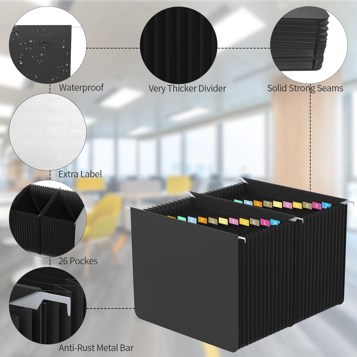 Amazon.com: Plastic Expanding Hanging File Folders Letter