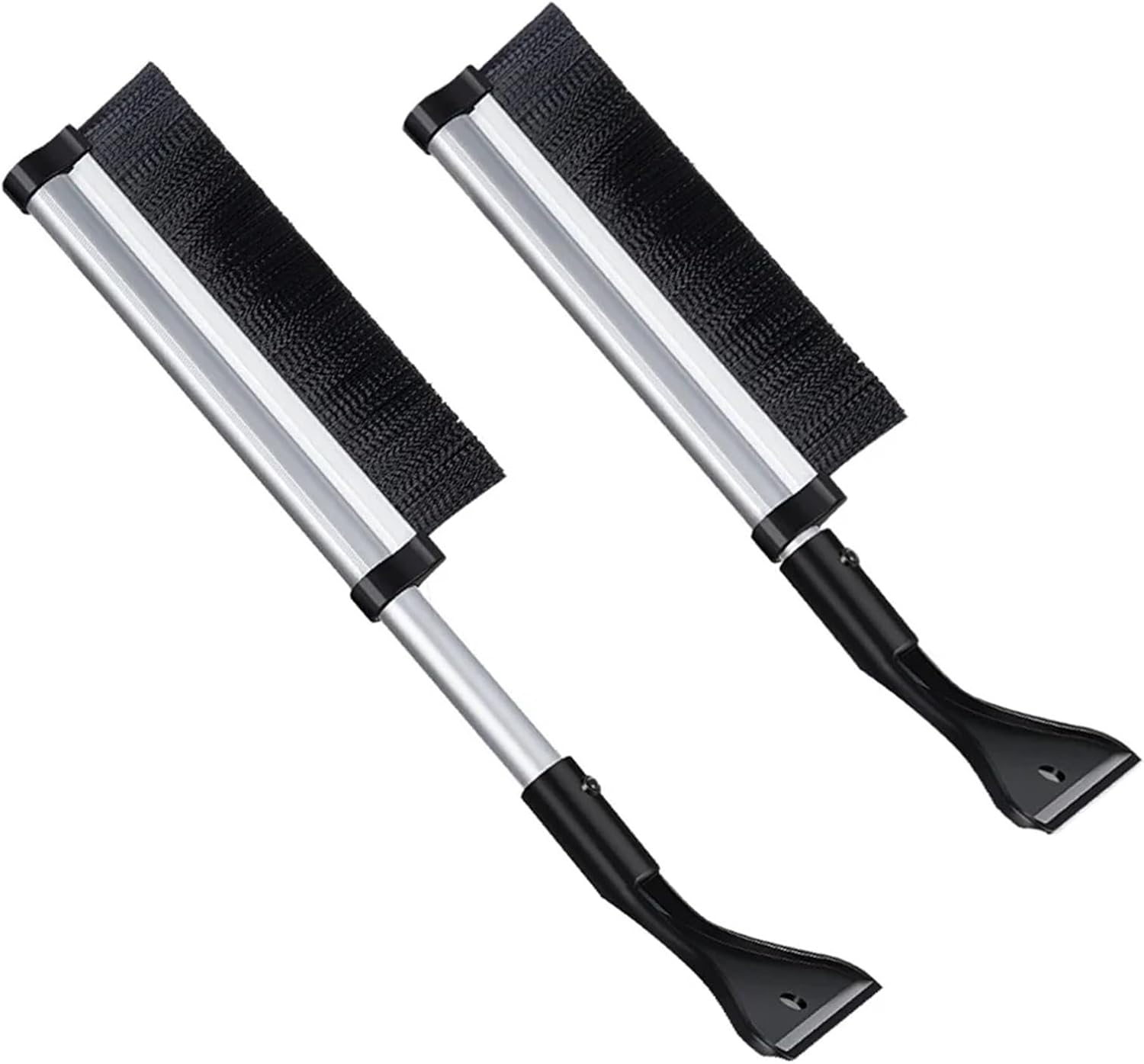 2pcs Extendable Car Windshield Ice Scraper Auto Glass Snow Shovel Winter Snow Removal Brush Cleaning Tool for Car Windscreen