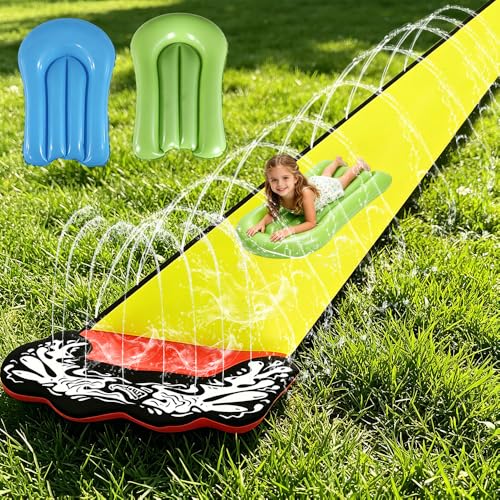 Toboggan pour pelouse d'été pour rafraîchir les enfants dans le jardin sans piscine