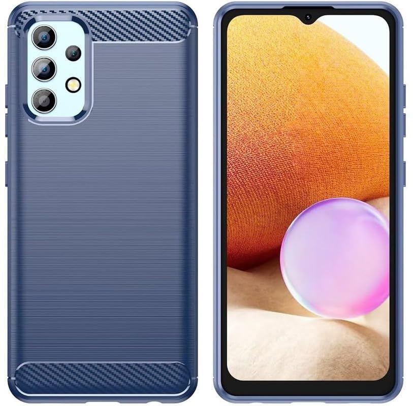 Image of Basic Case for Samsung Galaxy A32 5G / M32 5G (Carbon Fibre Blue)