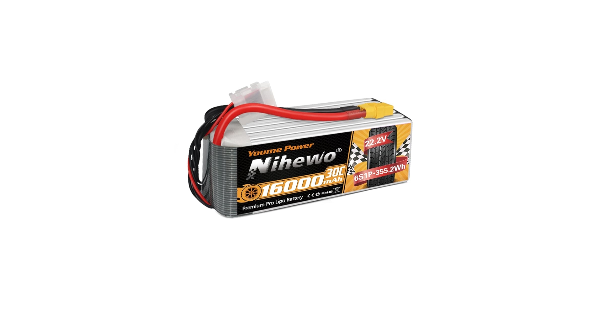 ドローン用　バッテリー Amazon | HRB 22.2V 12000mAh 25C 6S LiPoバッテリーパック、DJ1