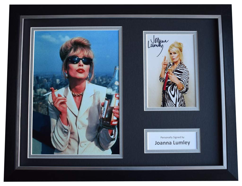 Joanna Lumley Signed Framed Autograph 16x12 photo display Ab Fab TV COA