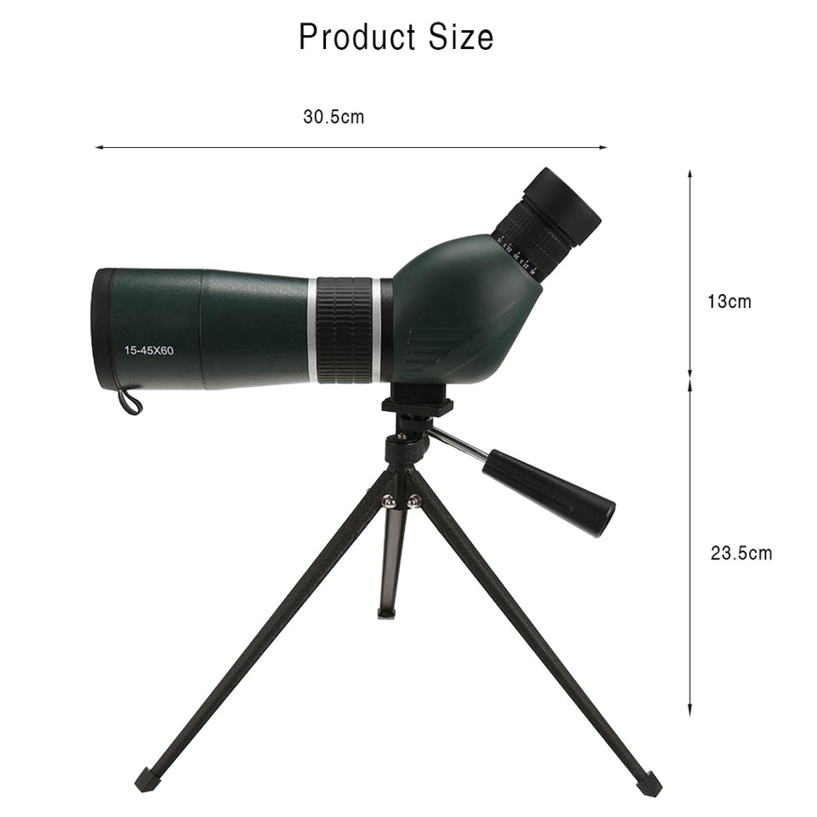 Zoom Monocular Telescope 15-45X60Waterproof Hd Bird Watching