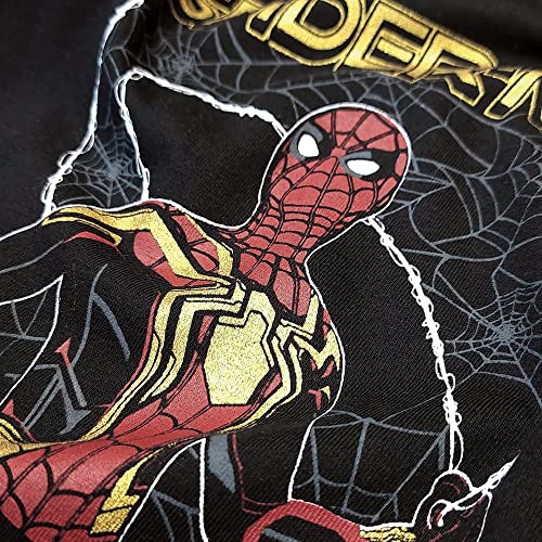 Image of Kidsville Spiderman Featured Tshirt for Boys Black