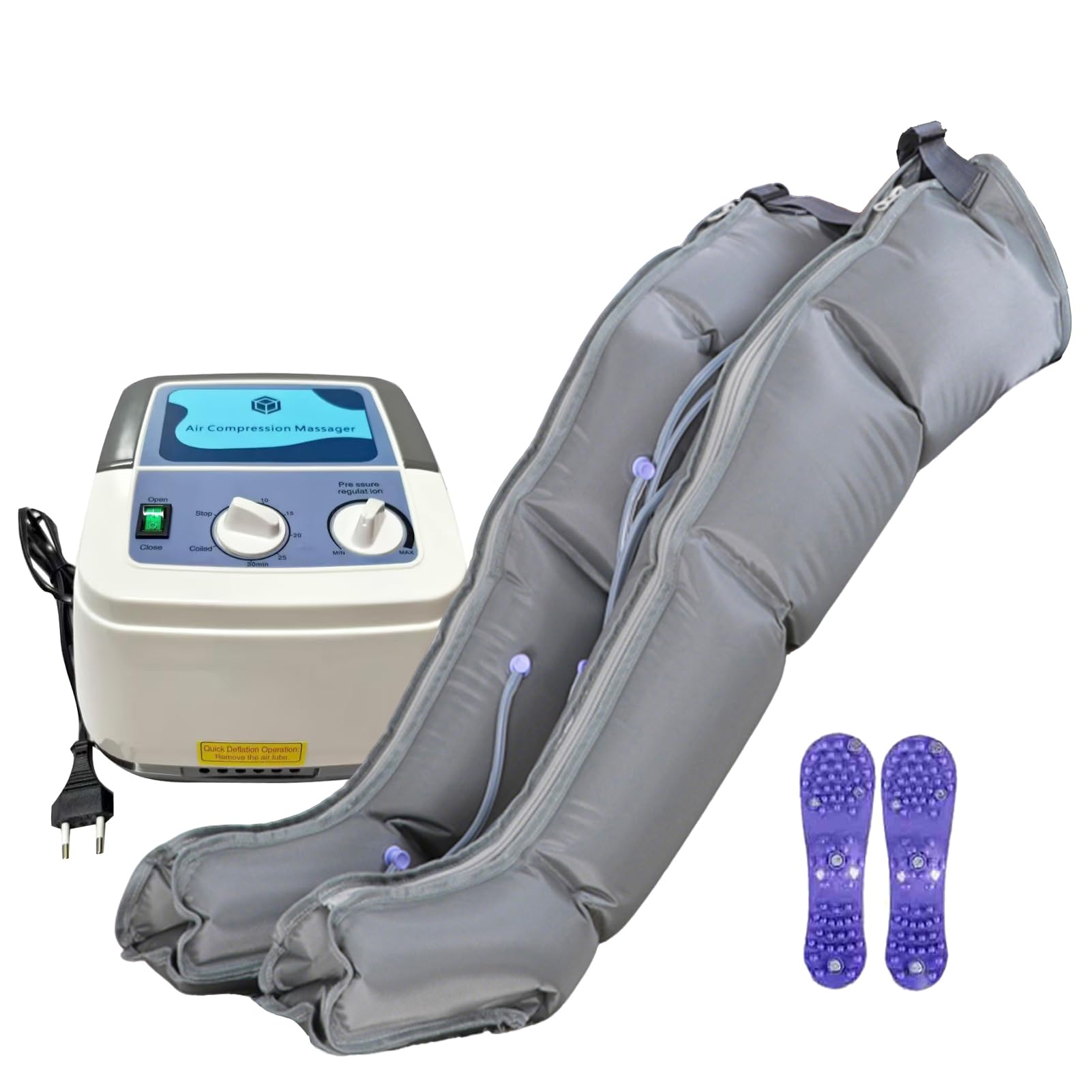 Massaggiatore Elettrico Compressione Dell'aria, Drenaggio Linfatico Stivali Pressoterapia 4/6 Cavità Per Apparato Circolazione Sanguina Bracci, Gambe, Dimensione, Piedi, Rilassamento Muscoli (4 Cavity
