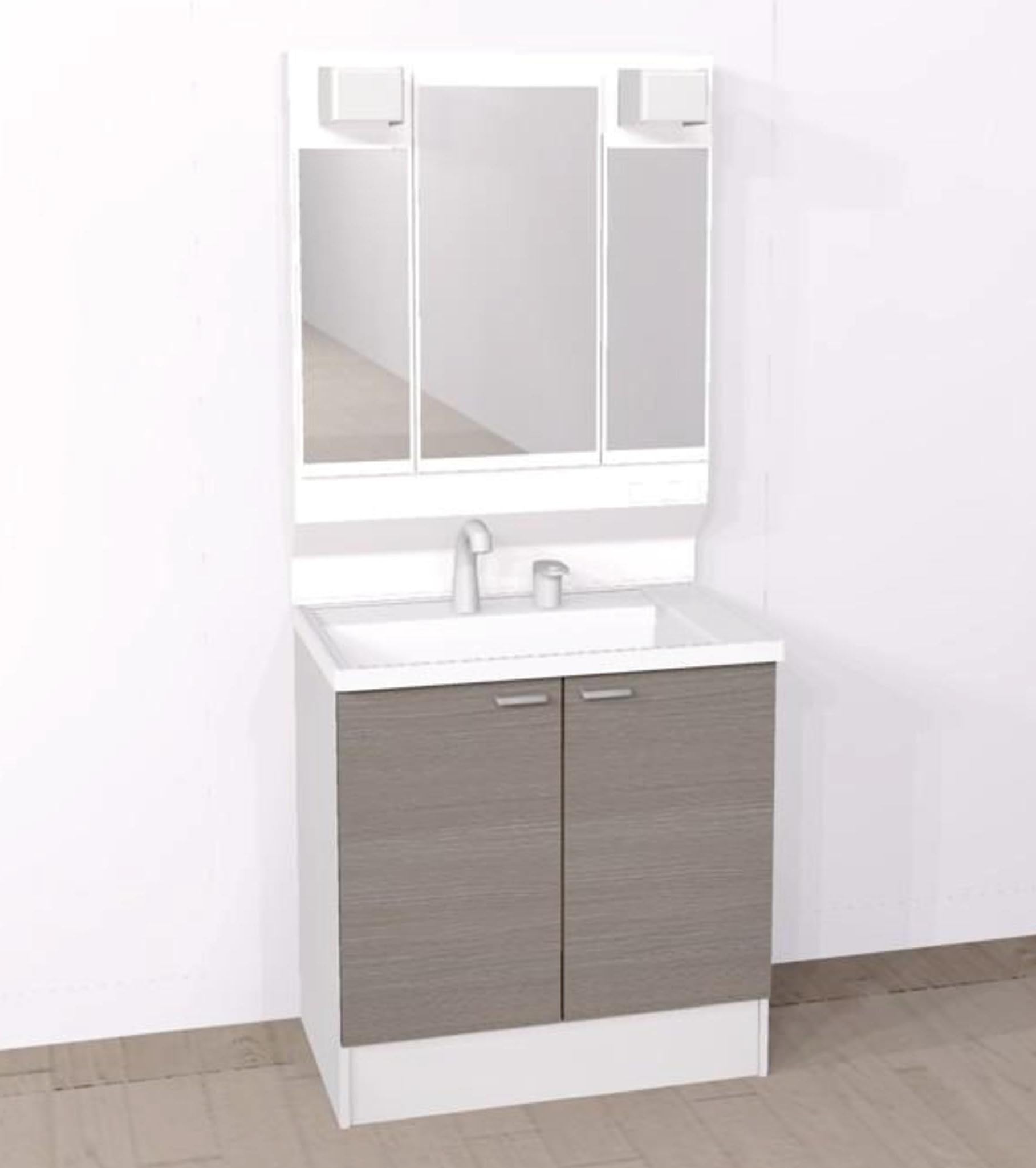 ハウステック 洗面化粧鏡 三面鏡 LVM-751H ハウステック 洗面化粧鏡