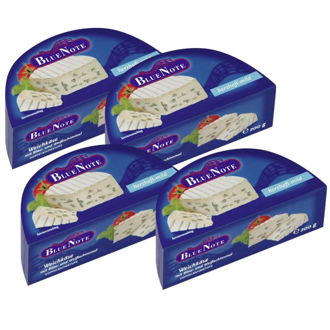 Blue Not Weichkäse herzhaft-mild Käse 200 Gramm, 4er