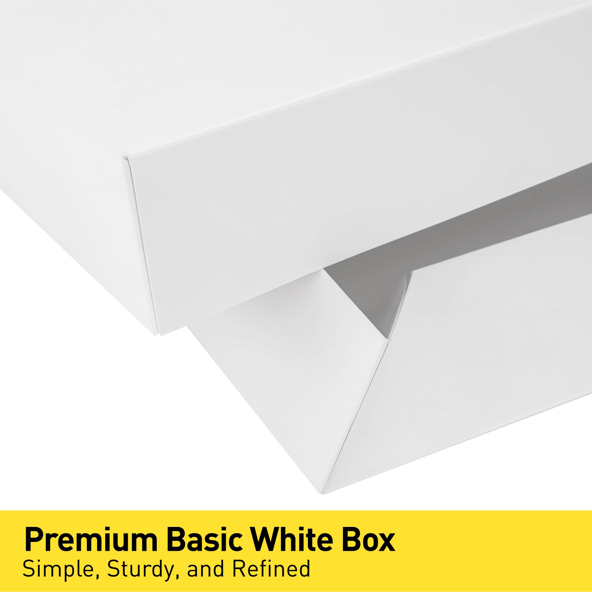 SUNCOLOR 6 sztuk 35 cm duże białe pudełka na prezenty z pokrywkami na ubrania prezenty