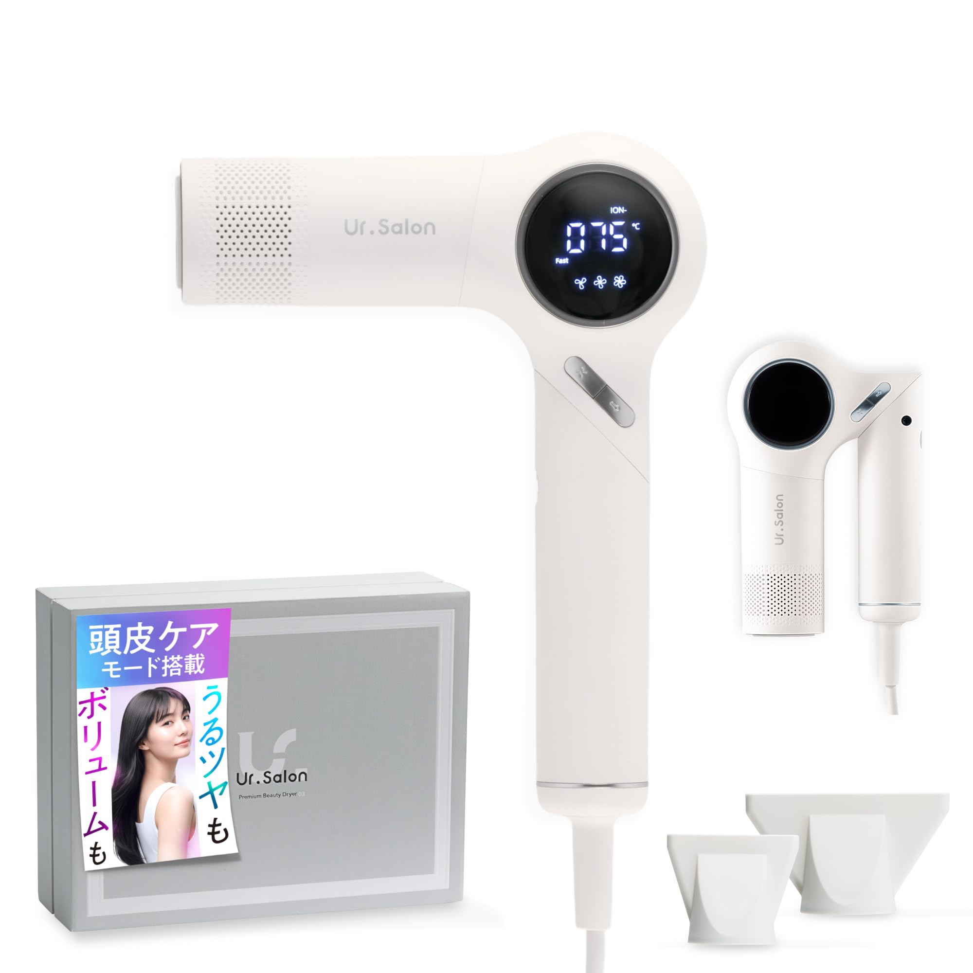 UR.SALONドライヤー 大風量 速乾 マイナスイオン オートクリーニング機能 Amazon | UR.SALON ドライヤー 【2025年モデル】 大風量 速乾 マイナス