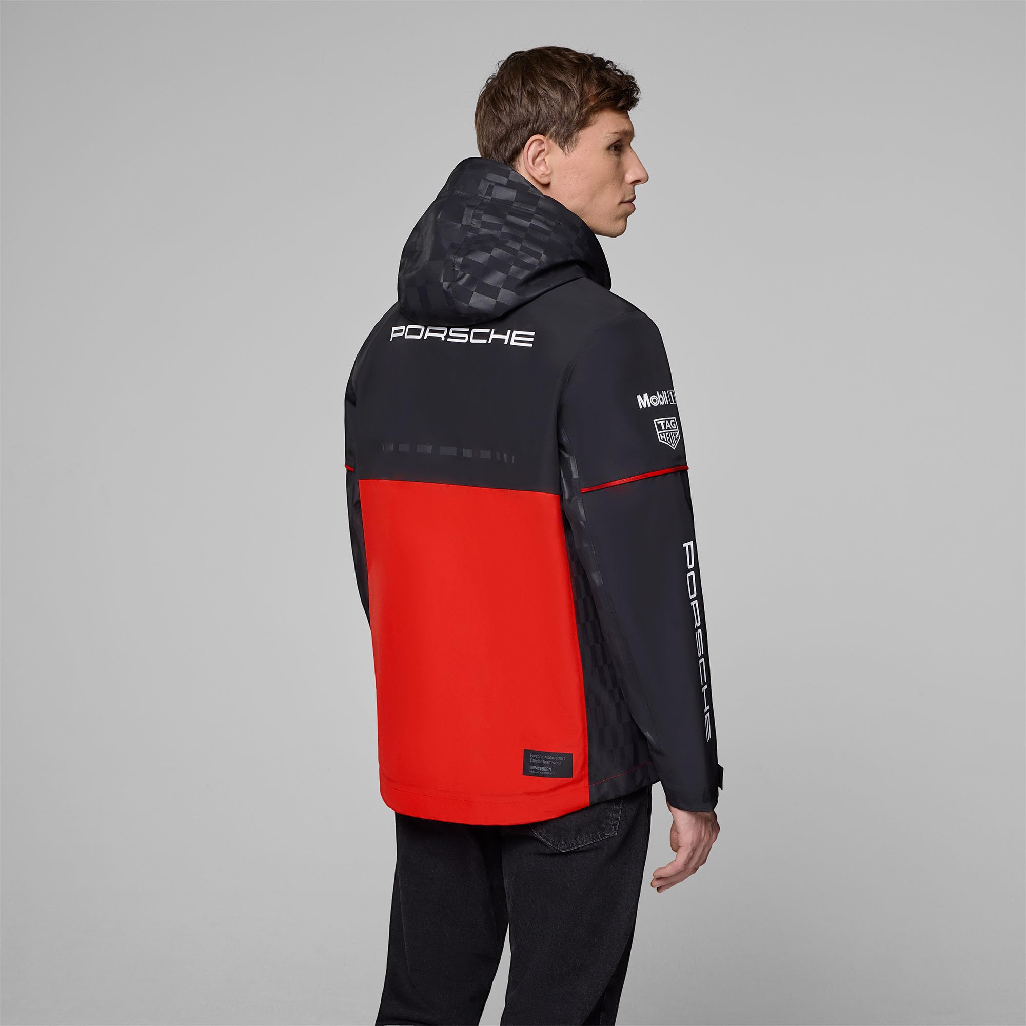 PUMA Porsche Motorsport Veste imperméable d'équipe pour homme - Noir
