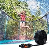 Ligttle Trampoline Sprinkler for Kids - Outdoor Trampoline Water Sprinkler for Kids and Adults, Trampoline Accessories Sprinkler 39ft Long for Water Play, Games, and Summer Fun in Yards
