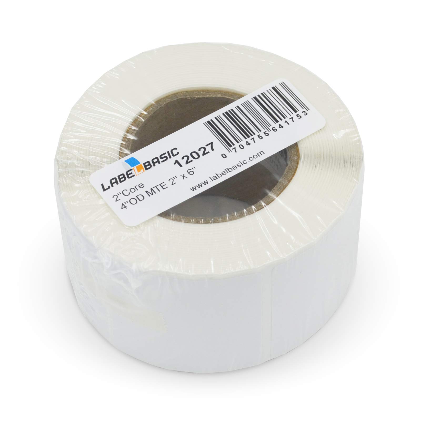 Matte Inkjet Labels 2" x 6" for Epson TM-C3500, TM-C3400, Primera LX500 and LX400, 200 Labels/Roll on a 2 Inch Core