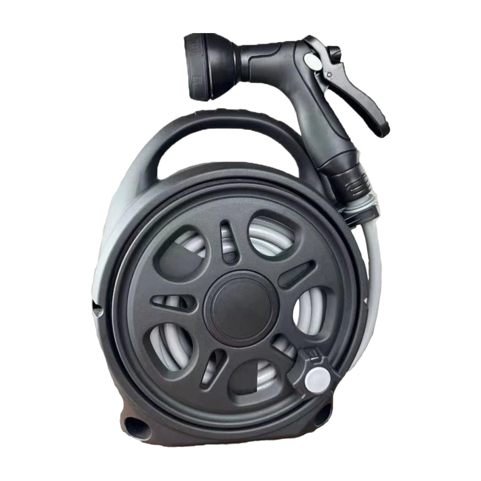 Msioytog Black Flexible 12M Long Garden Water Hose With 14Mm Diameter Ideal For Home Outdoor And Car Washing Hose For Gardening