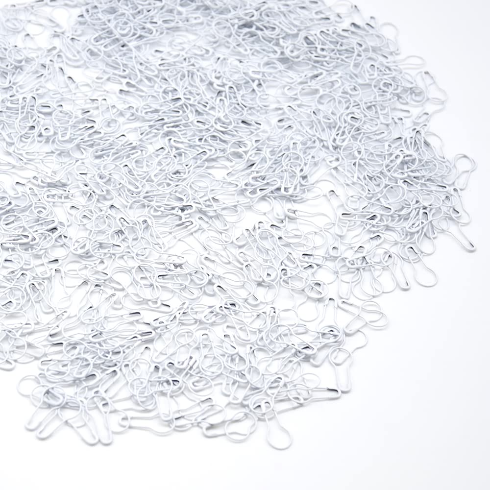 1000 Spille Da Balia In Metallo 22mm - Bianche, Per Cucito, Etichette, Lavori A Maglia E Progetti Fai Da Te
