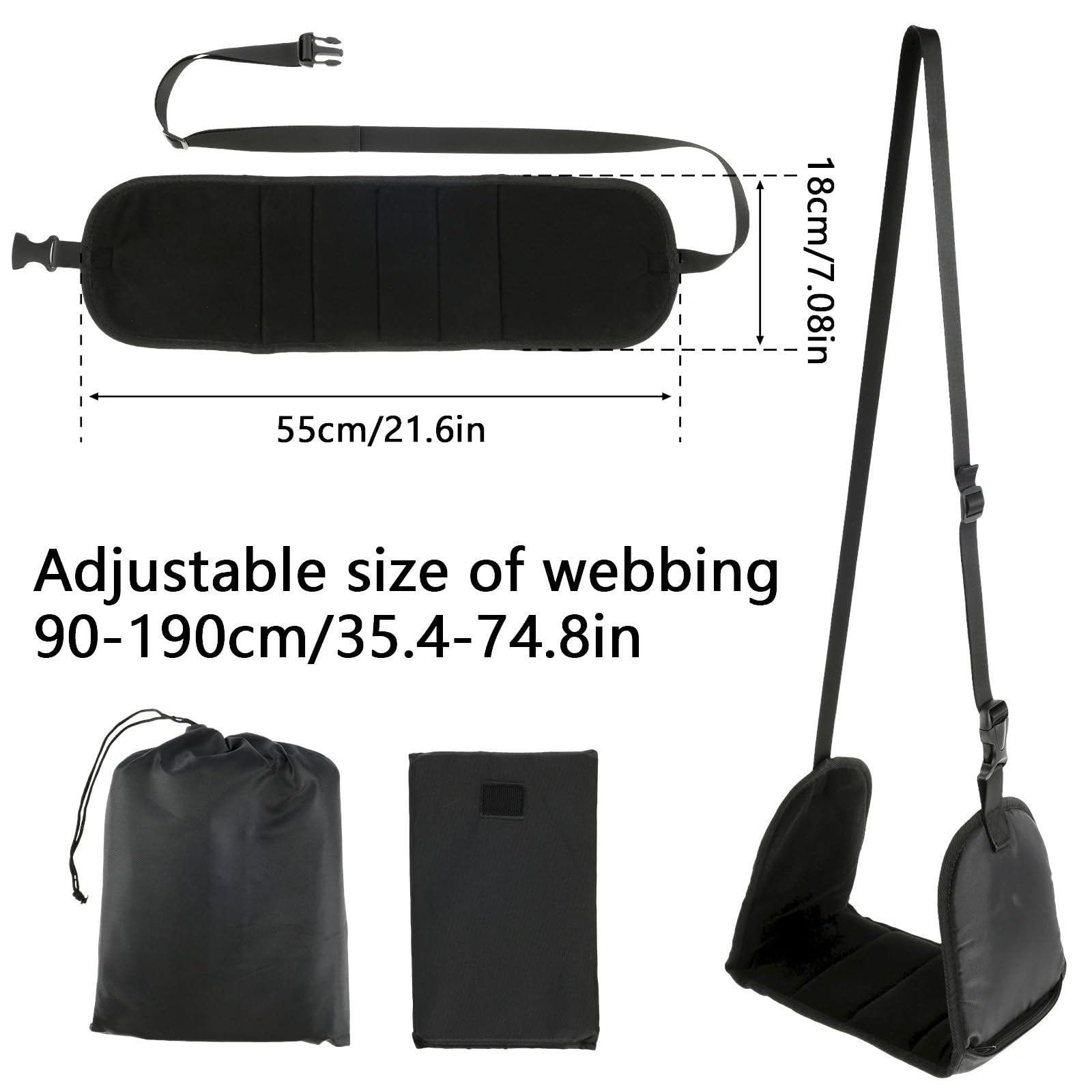Poggiapiedi for Aereo Amaca for Piedi da Viaggio for Aereo in Memory Foam, Amaca for Piedi Senza Urti Poggiagambe for Aereo Portatile