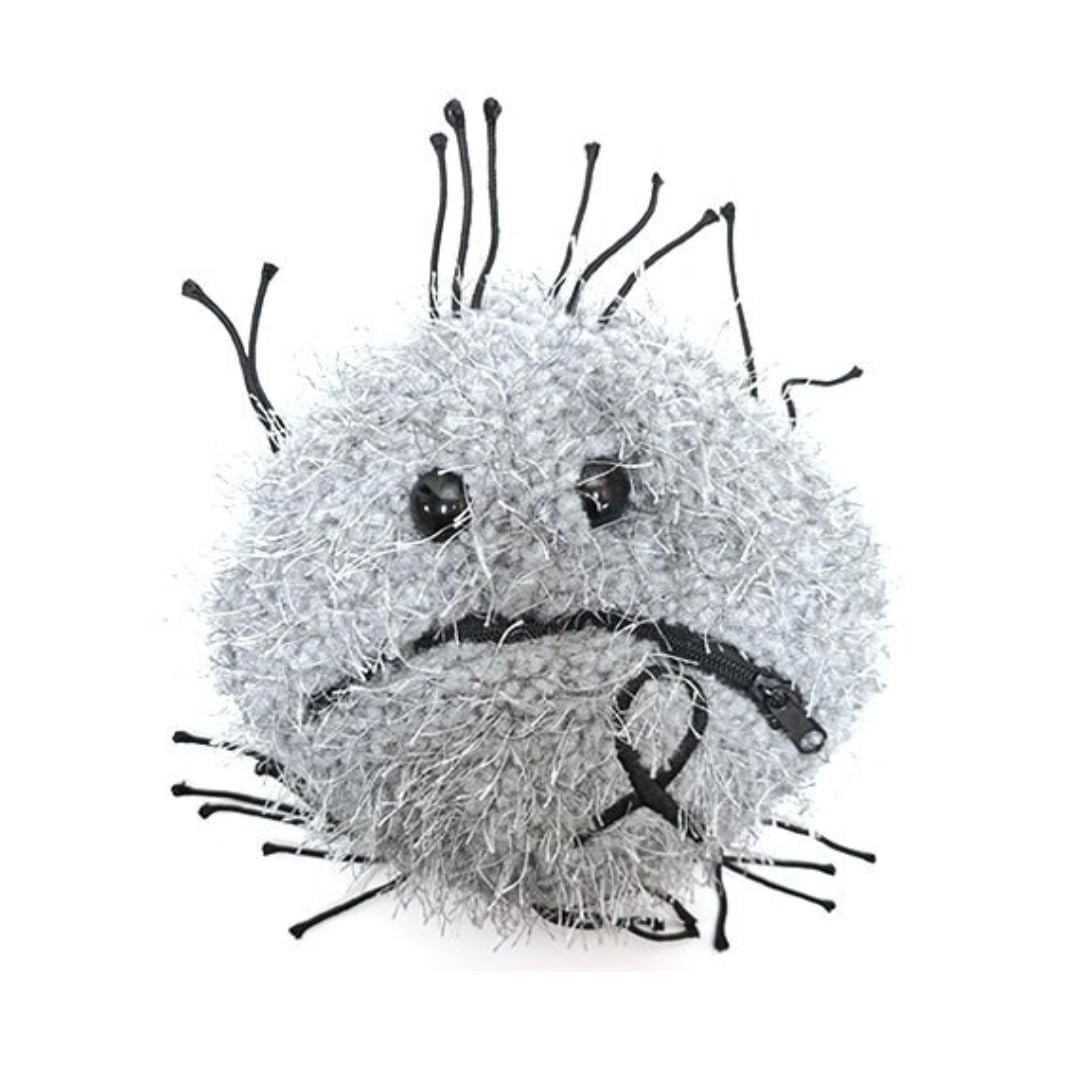 GIANT MICROBES Melanoma Plush, Transforms to Healthy Cell, Inspirational Comfort & Recovery Gift for Chemo Patients, Cancer Care Gifts, Child Life