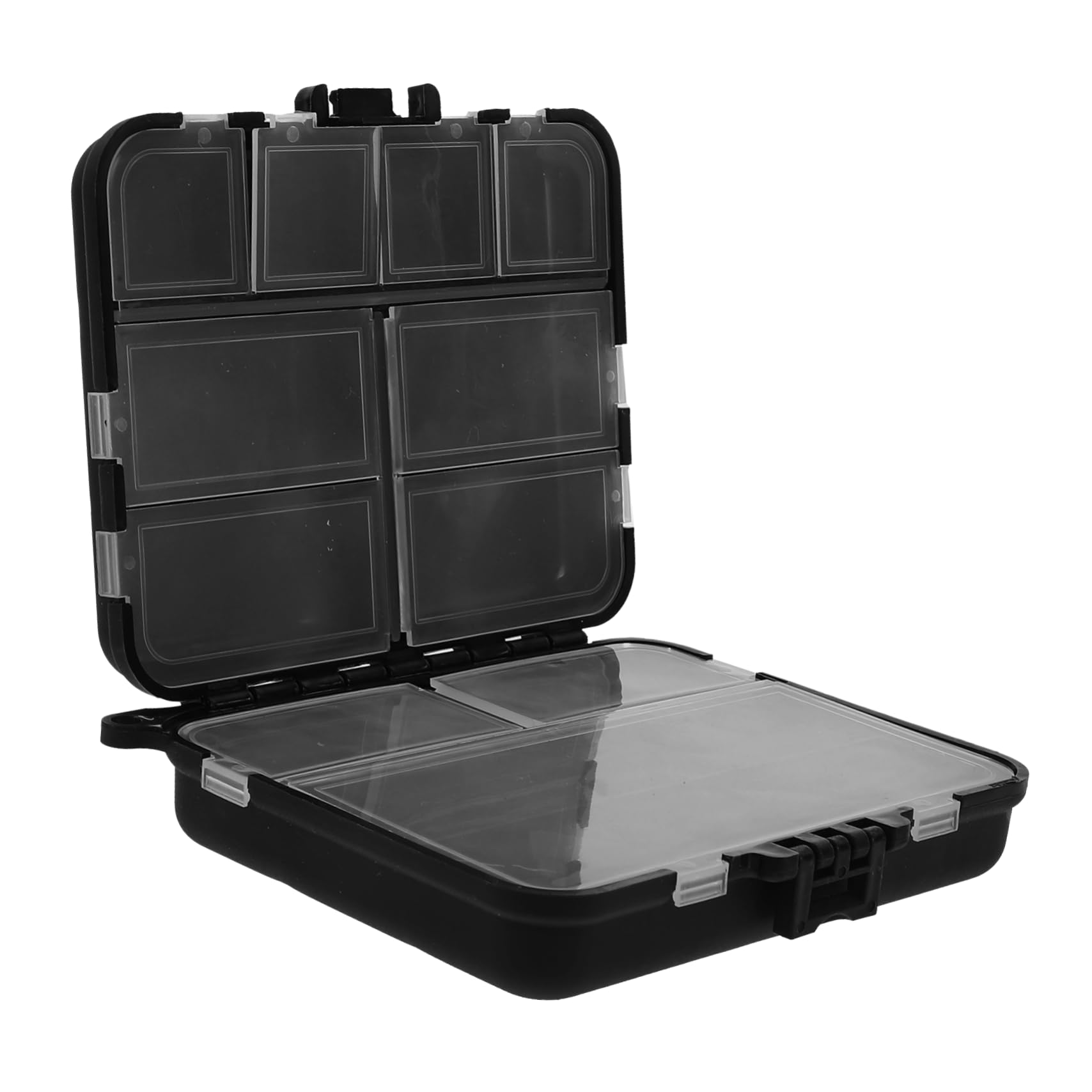SOIMISS Boîte à Accessoires de Pêche en Plastique Multifonctionnelle Noire