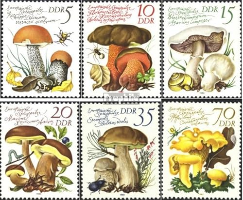 Prophila Collection DDR Speisepilze 1980 Briefmarken
