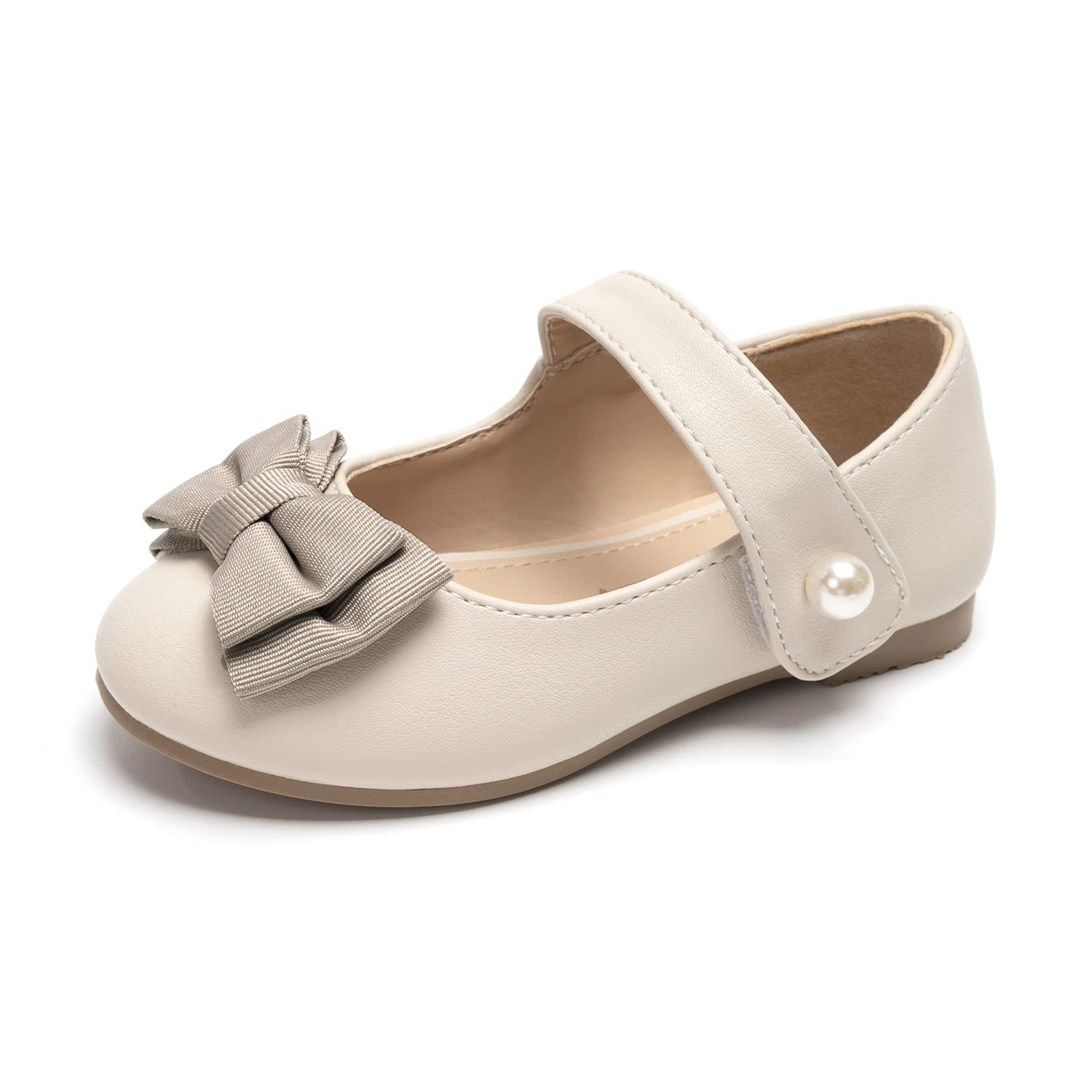 FUNKYMONKEY Toddler/Little Girl Mary Jane Dress Shoes Casual Slip on Ballet Flat