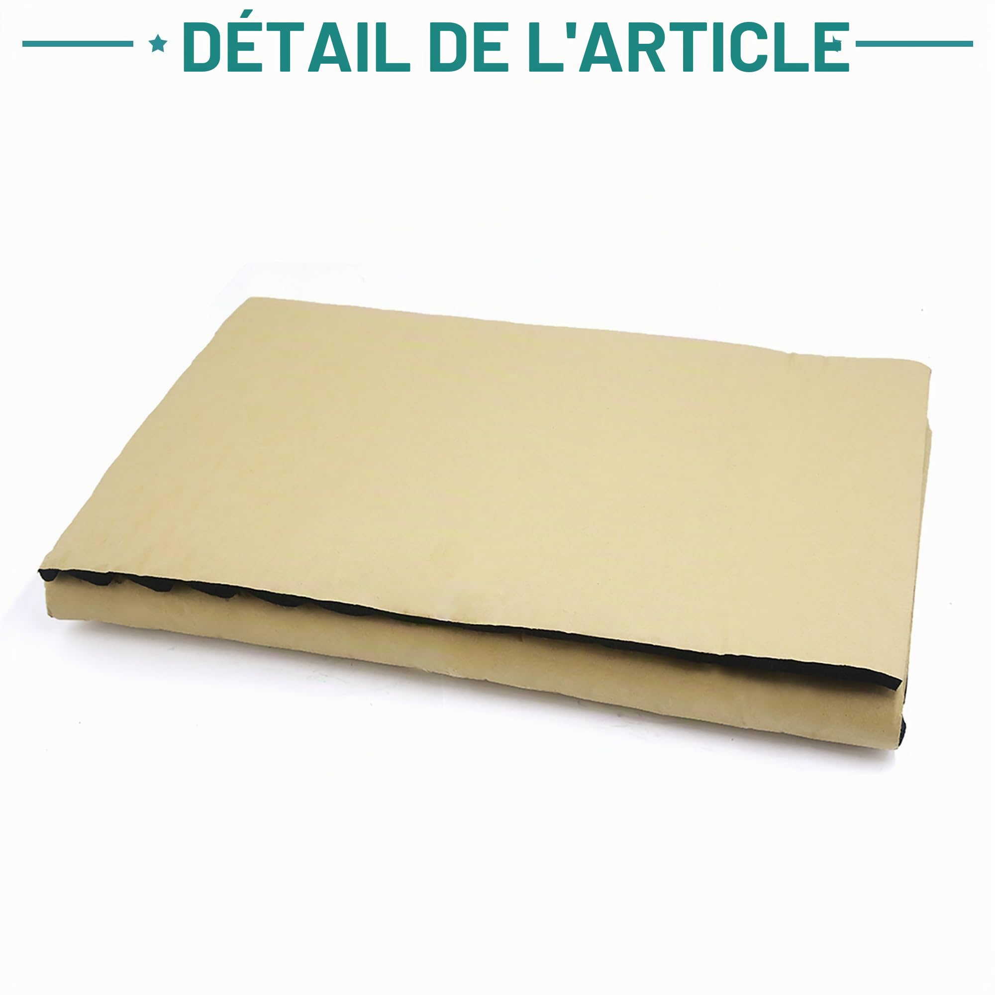 QUARKZMAN Isolation Phonique et Thermique Voiture Capot Moteur Camping Car 2mm 10mm Mousse Ondulée 50 x 100cm
