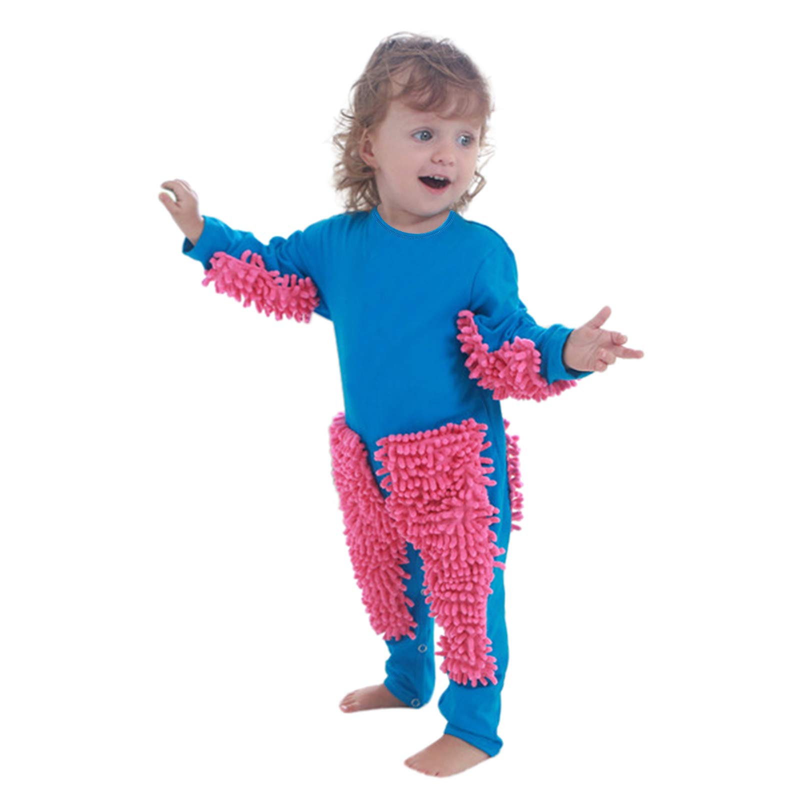 Niñas bebé gateando bebé sólido Jumpups Bebé Stramper Mop Strampfer & Jumpang Pantalones gatear