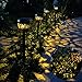 Produktbild Solarlampen Für Außen Deko 4 Pack, Gartenfackeln Solar mit Hohle Chrysanthemenmuster, Solarleuchten Garten IP65 Wasserdichte Automatische Ein/Aus Warmlicht für Garten, Hof, Balkon, Auffahrt, Weg