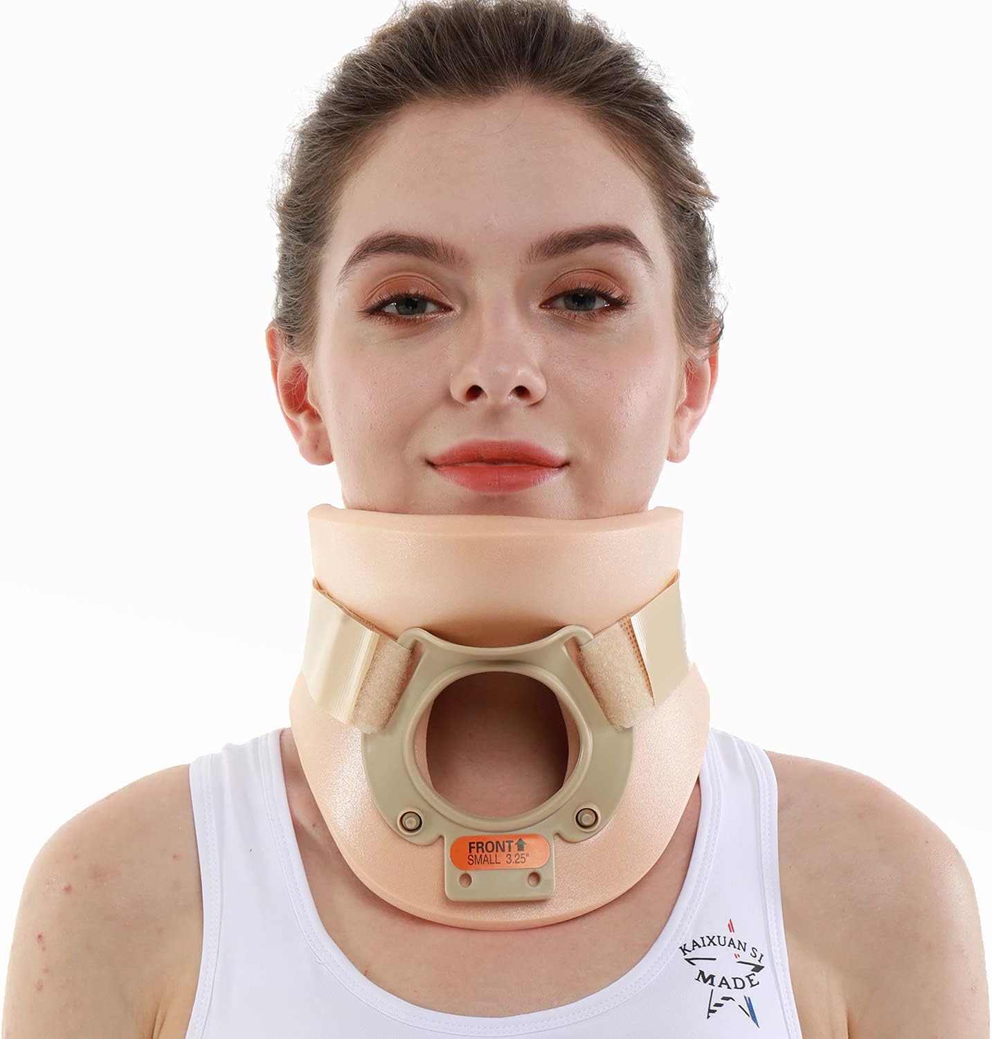 Philadelphia Neck Brace Foam Lightweight Soft Cervical Collar Height 3 1/4 Inch Immobilizer Collar Support Neck Traction Device Neck and Head Braces (SizeL)