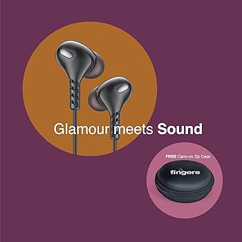 FINGERS SoundGlitz2 Wired Earphones (10 mm Neodymium Driver