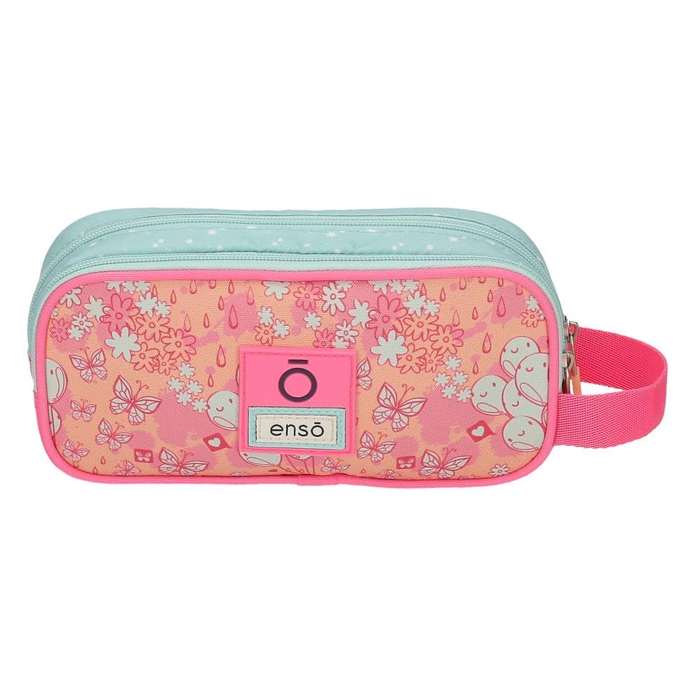 Enso Balloons Multicoloured Triple Pencil Case 22 x 10 x 9 cm Polyester, Multicoloured, One Size, Triple Case - Image 3