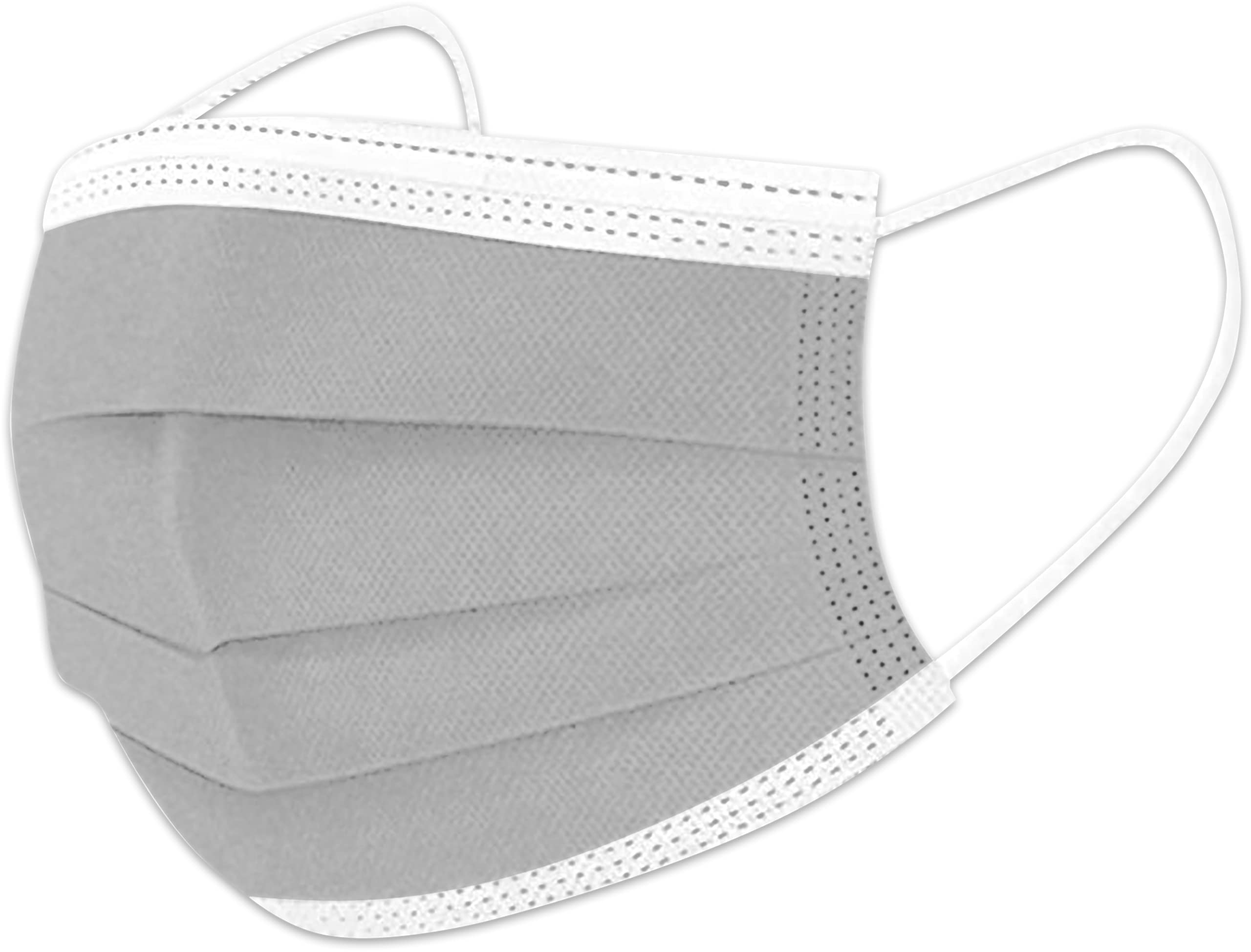 PLAY X STORE 50 PCS Adult Disposable Face M ask, 3 & Adjustable Grey