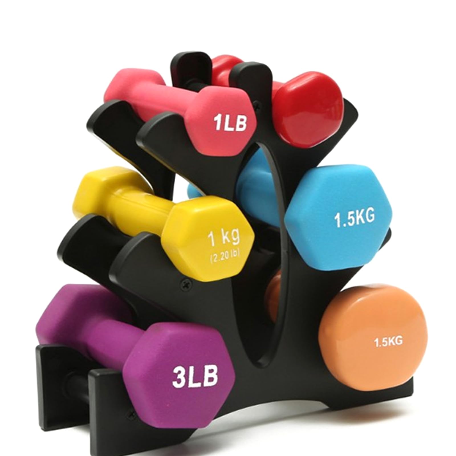 Small Dumbbell Rack Dumbbell Storage Stand Compact Weight Holder Fitness Supplies for Homes Gym Organization