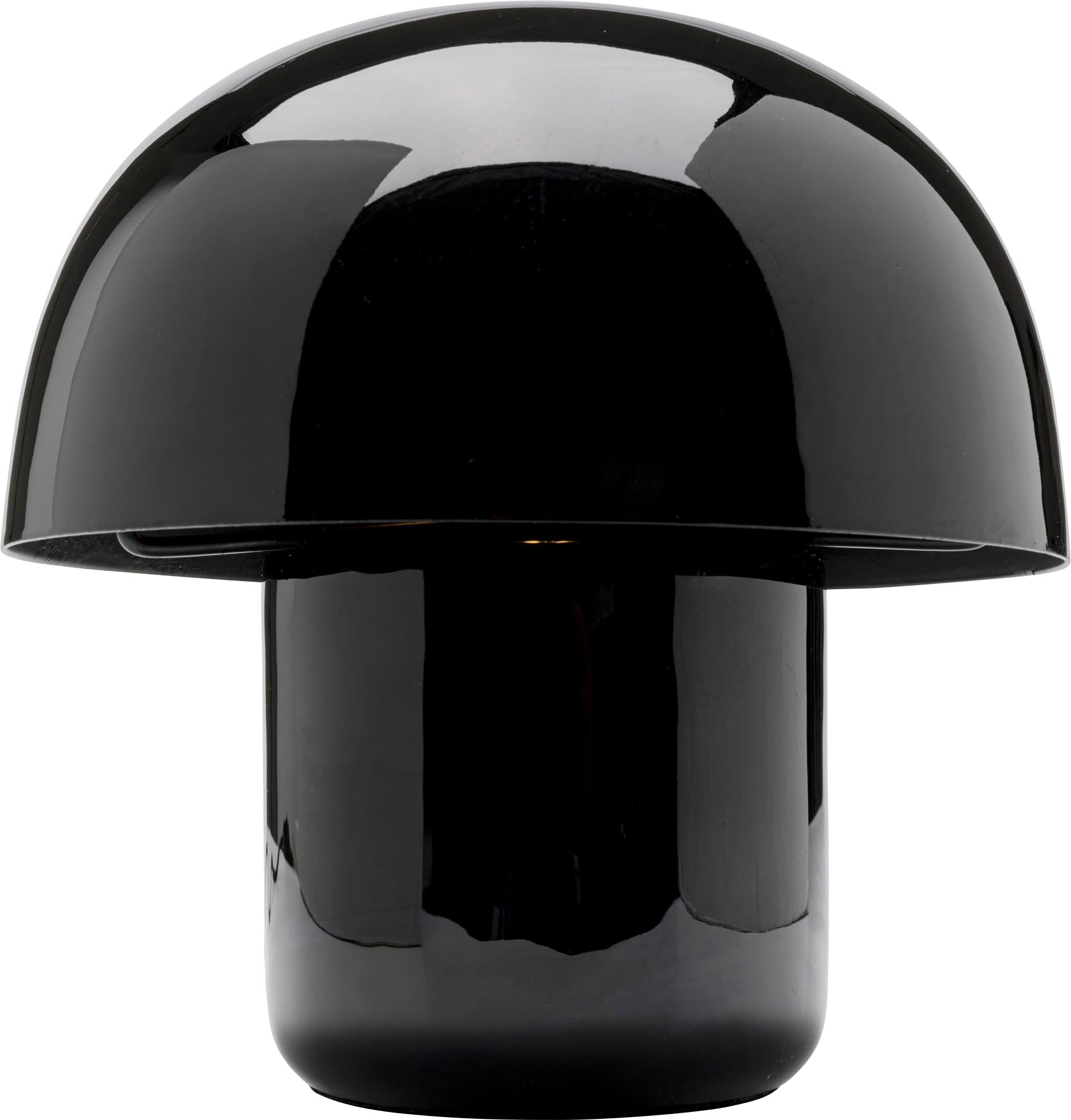 Kare Design lampada da tavolo Mushroom, nero, forma di fungo, 20 cm, per scrivania, soggiorno, comodino, abat jour, lampadina non inclusa