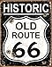 Produktbild Tin Sign Nostalgie-Blechschild - Old Route 66 - Weathered 31x40cm