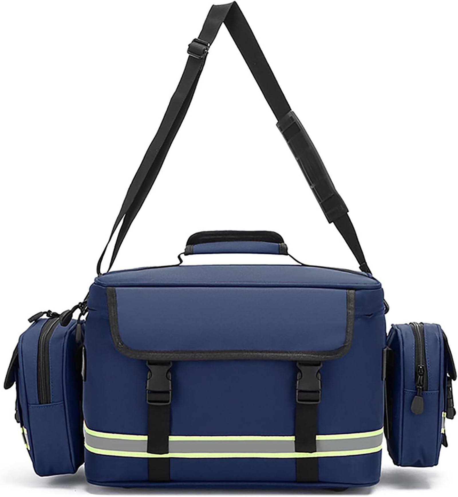Borsa professionale di primo soccorritore, borsa medica Borsa impermeabile di grande capacità per soccorritori di emergenza, con divisori interni, per infermiere domiciliare, assistenza comunitaria, E