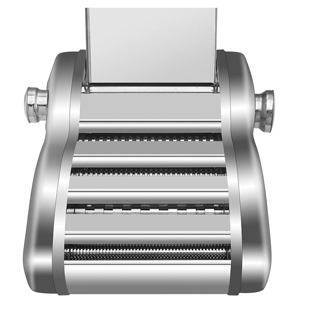 Máquina de Pasta Máquina de Pasta Máquina de prensado de Pasta eléctrica Máquina de Fideos de Acero Inoxidable Comercial Máquina de Fideos de Acero Inoxidable de 6 velocidades Ajus