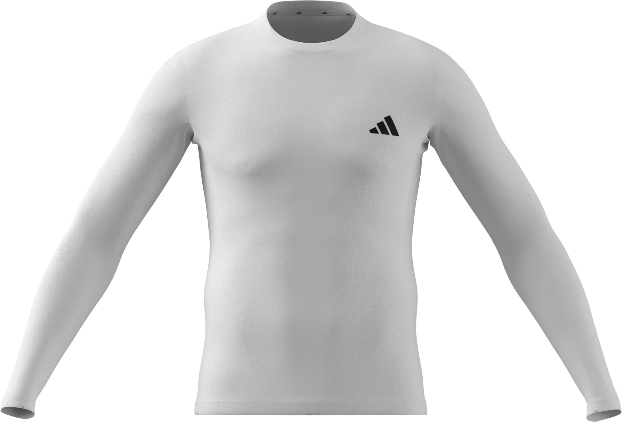 adidas Men's Power Essentials Workout Long Sleeves T-Shirt, White, XL