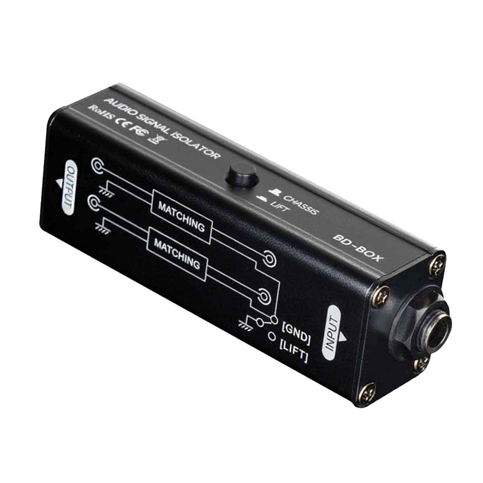 Topiky Hum Eliminator Loop Loop Noise Isolateur, Sign Noise Filtre 6,35 Mm, Filtre de Bruit de la Boucle de Boucle de Terre