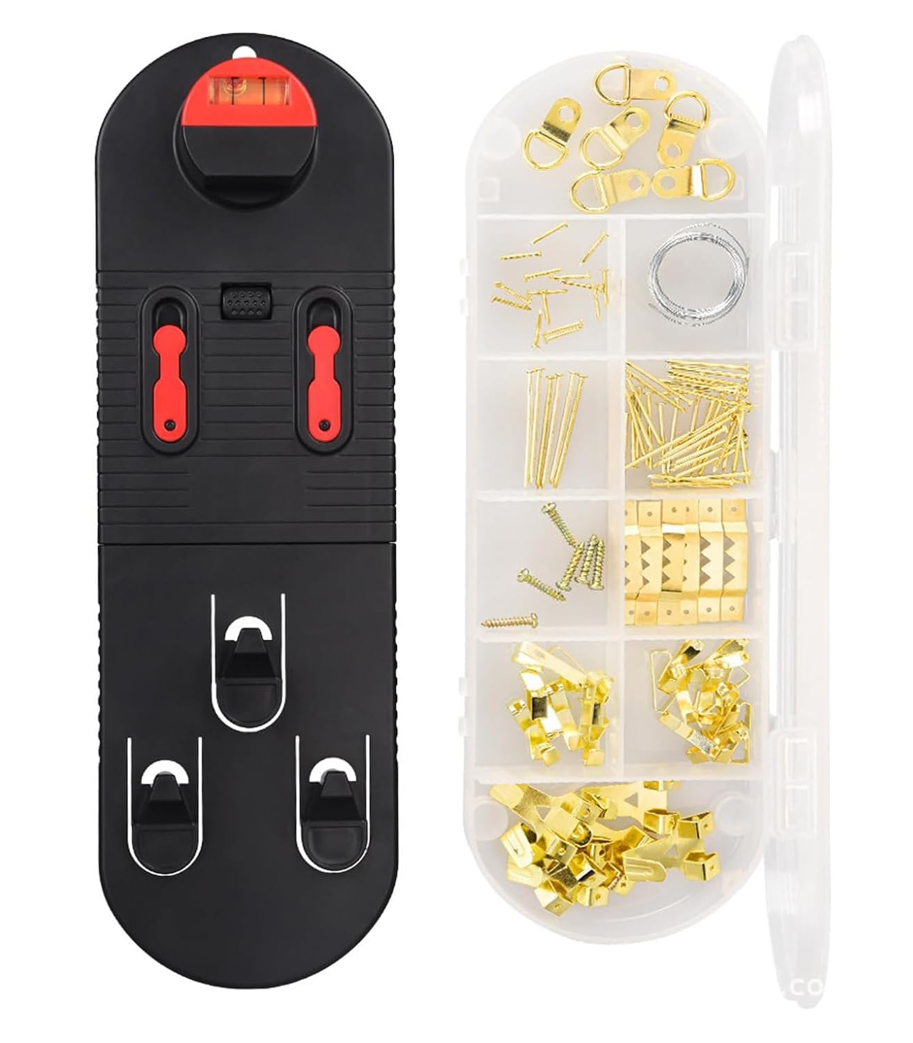 Picture Hanging Tool, Wall Hanging Kit with Picture Hanging Tool, Photo Frame Hangers Hanging Tool Picture Hanging Tool Kit, Frame Wall Locator with Level Straight-Up Heavy Picture Hanging Kit