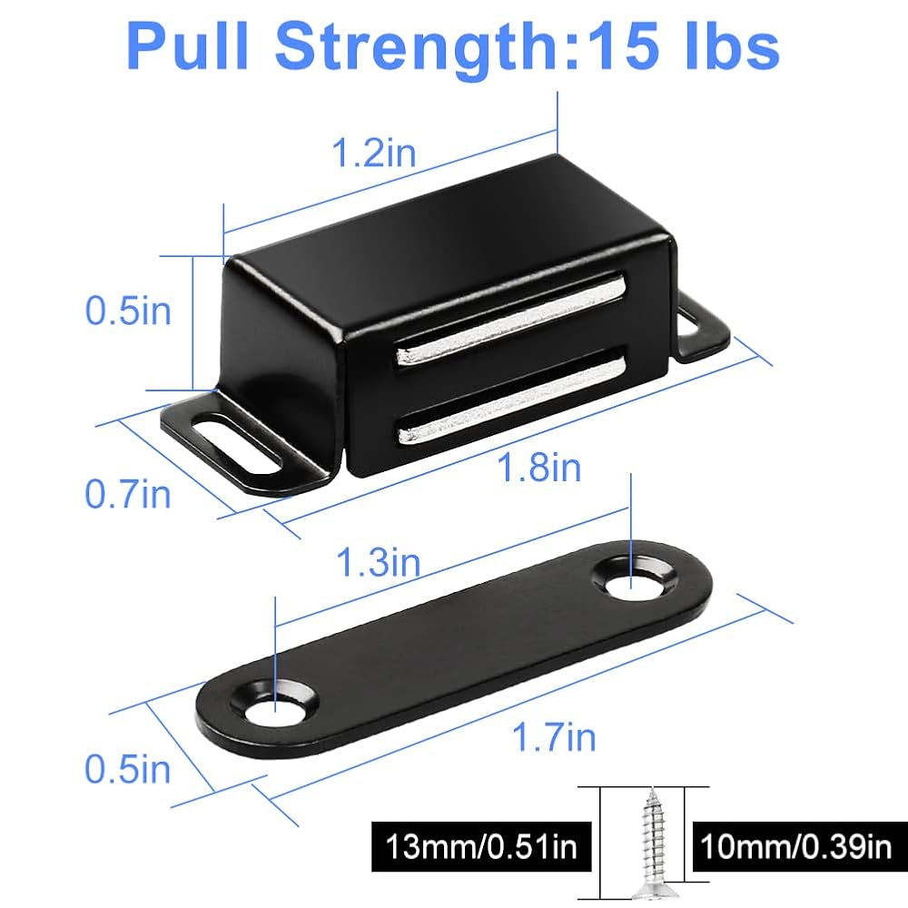 Onarway Magnetic Door Catch 40 Lbs Pull Strong Magnet Cabinet Latches Magnetic Hardware